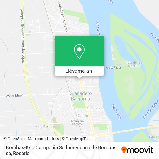 Mapa de Bombas-Ksb Compañia Sudamericana de Bombas sa