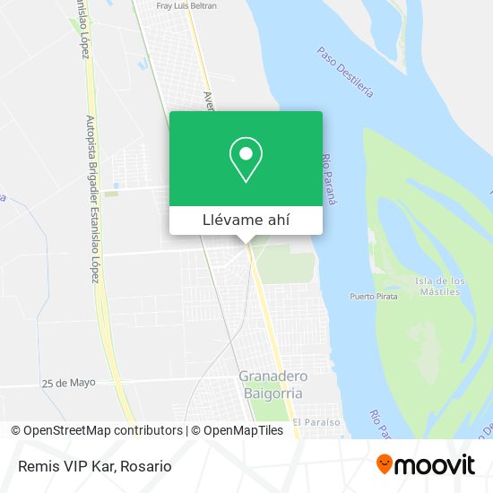 Mapa de Remis VIP Kar
