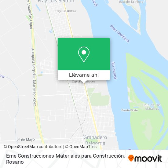 Mapa de Eme Construcciones-Materiales para Construcción