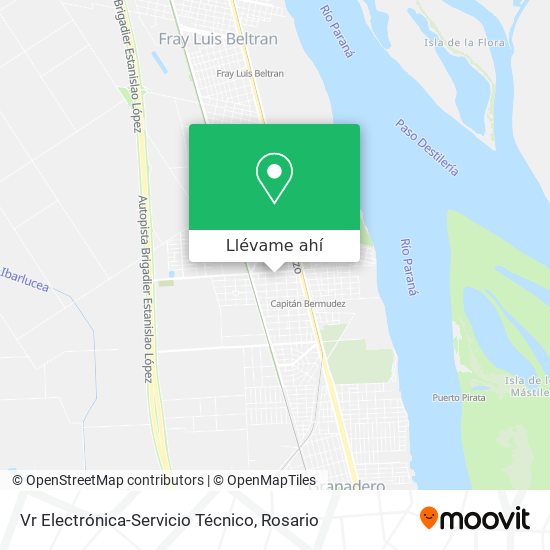 Mapa de Vr Electrónica-Servicio Técnico