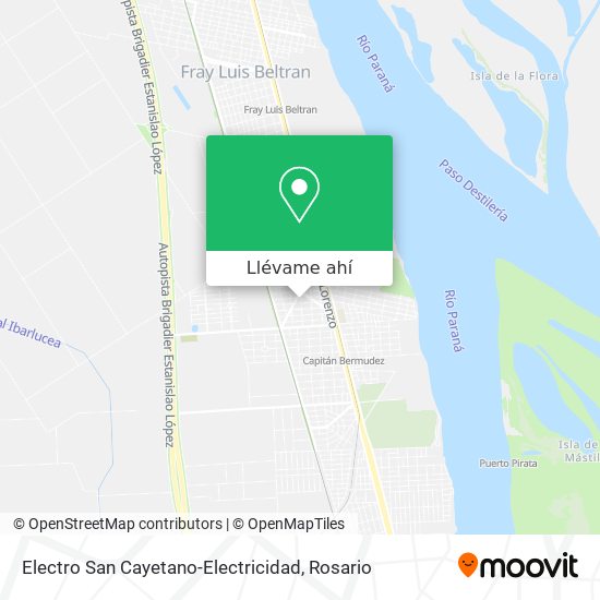 Mapa de Electro San Cayetano-Electricidad