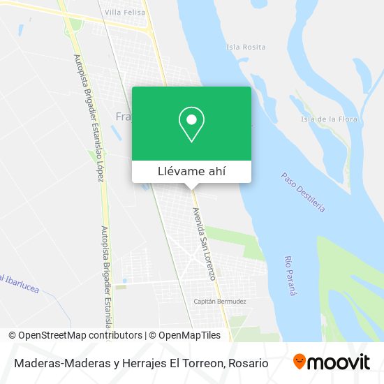Mapa de Maderas-Maderas y Herrajes El Torreon