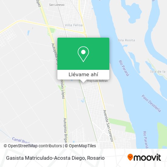 Mapa de Gasista Matriculado-Acosta Diego