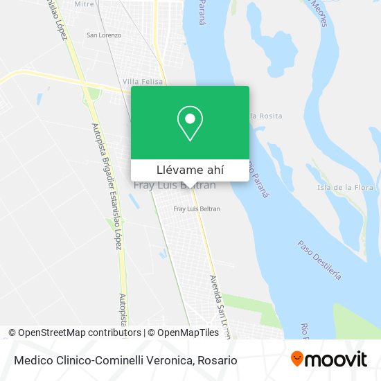 Mapa de Medico Clinico-Cominelli Veronica