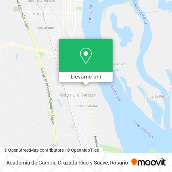 Mapa de Academia de Cumbia Cruzada Rico y Suave