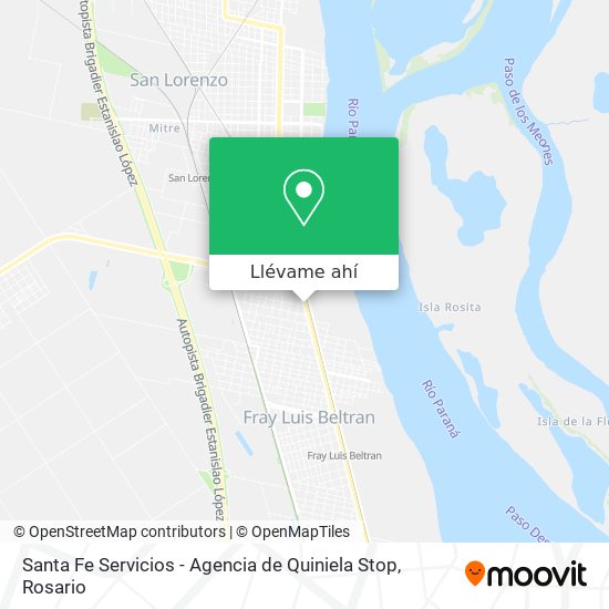 Mapa de Santa Fe Servicios - Agencia de Quiniela Stop