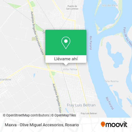 Mapa de Maxva - Olive Miguel Accesorios