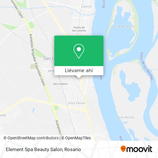 Mapa de Element Spa Beauty Salon