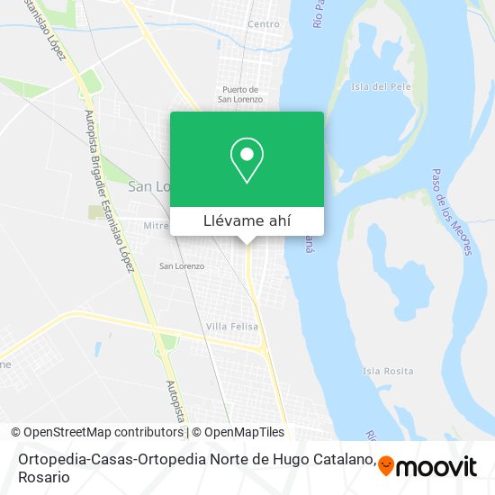 Mapa de Ortopedia-Casas-Ortopedia Norte de Hugo Catalano