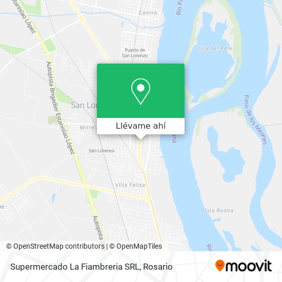 Mapa de Supermercado La Fiambreria SRL