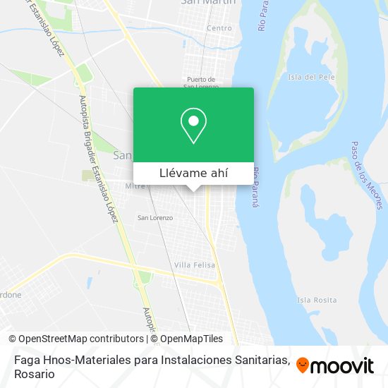 Mapa de Faga Hnos-Materiales para Instalaciones Sanitarias