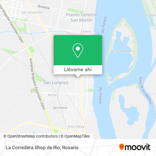 Mapa de La Corredera Shop de Rio