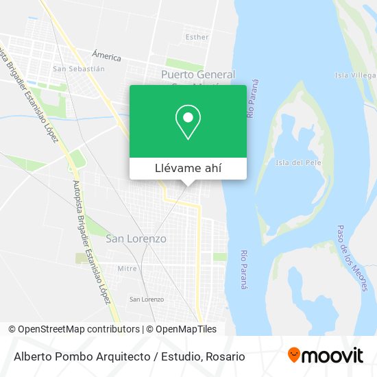 Mapa de Alberto Pombo Arquitecto / Estudio