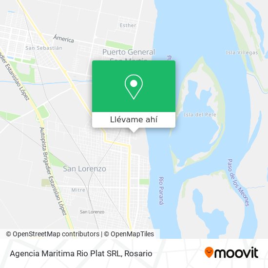 Mapa de Agencia Maritima Rio Plat SRL