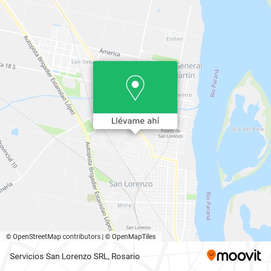 Mapa de Servicios San Lorenzo SRL
