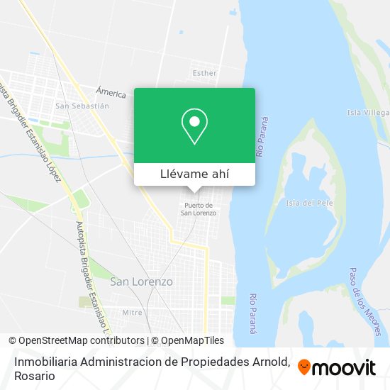Mapa de Inmobiliaria Administracion de Propiedades Arnold