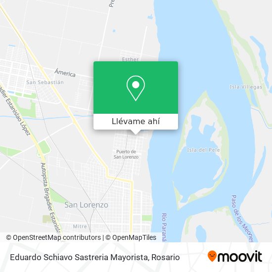 Mapa de Eduardo Schiavo Sastreria Mayorista