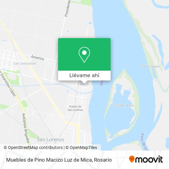 Mapa de Muebles de Pino Macizo Luz de Mica