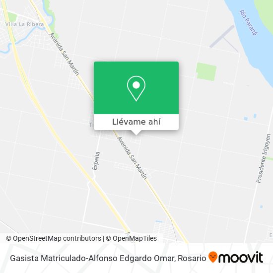 Mapa de Gasista Matriculado-Alfonso Edgardo Omar