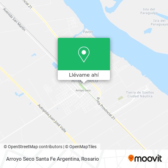 Mapa de Arroyo Seco Santa Fe Argentina