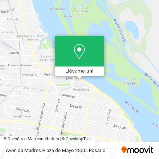 Mapa de Avenida Madres Plaza de Mayo 2830
