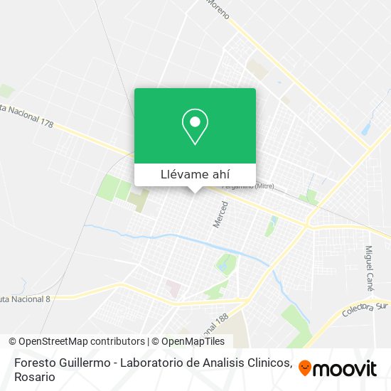 Mapa de Foresto Guillermo - Laboratorio de Analisis Clinicos