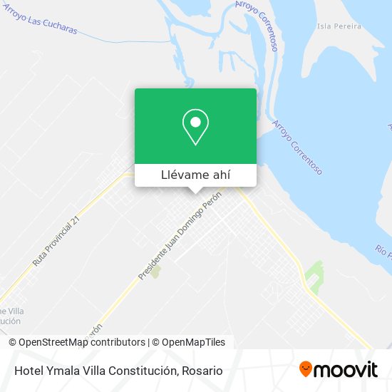 Mapa de Hotel Ymala Villa Constitución