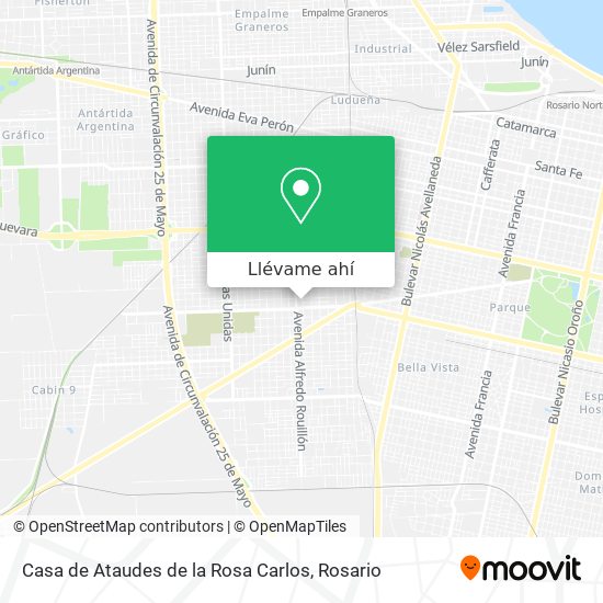 Mapa de Casa de Ataudes de la Rosa Carlos
