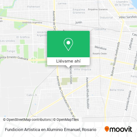 Mapa de Fundicion Artistica en Aluminio Emanuel