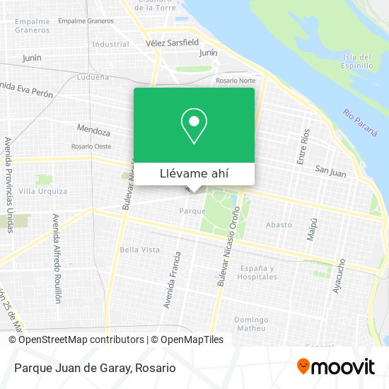 Mapa de Parque Juan de Garay