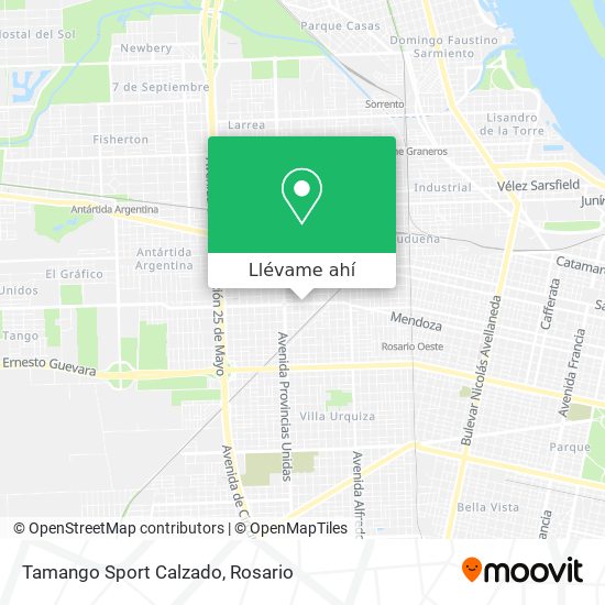 Mapa de Tamango Sport Calzado