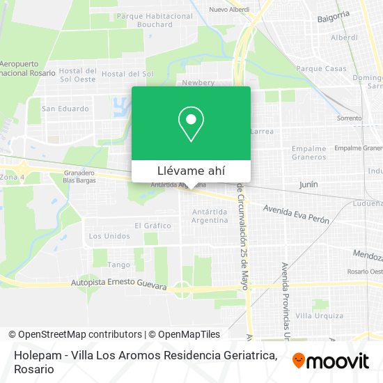 Mapa de Holepam - Villa Los Aromos Residencia Geriatrica