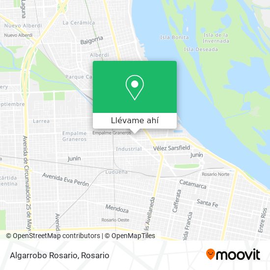Mapa de Algarrobo Rosario
