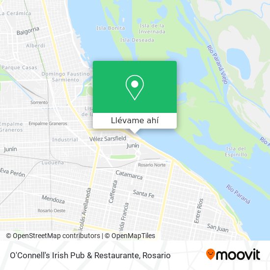 Mapa de O'Connell's Irish Pub & Restaurante