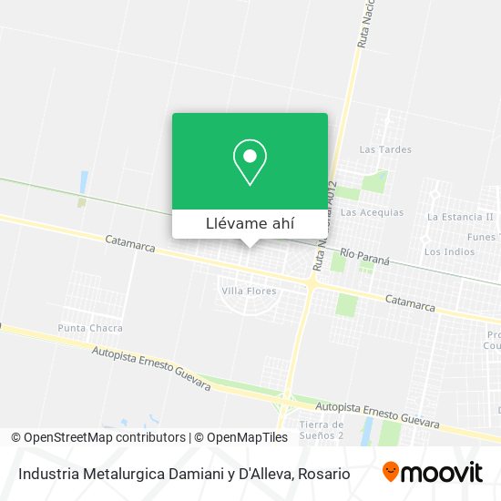 Mapa de Industria Metalurgica Damiani y D'Alleva