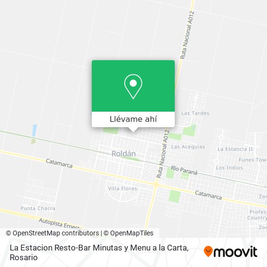 Mapa de La Estacion Resto-Bar Minutas y Menu a la Carta