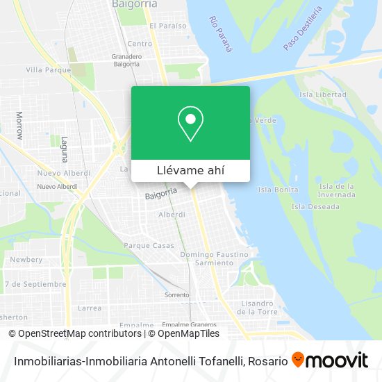 Mapa de Inmobiliarias-Inmobiliaria Antonelli Tofanelli
