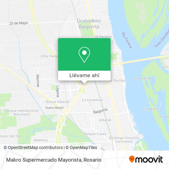 Mapa de Makro Supermercado Mayorista