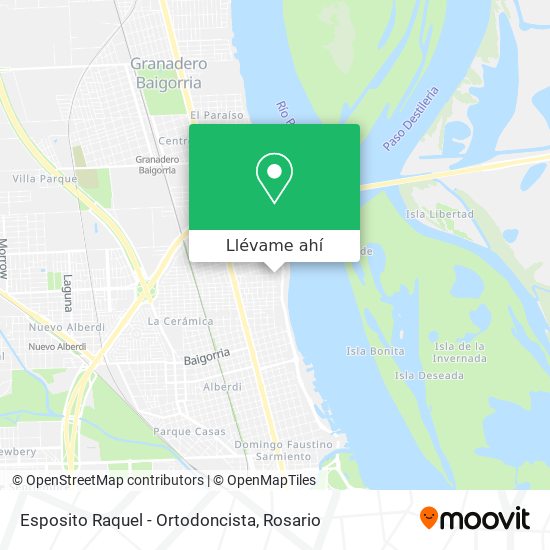 Mapa de Esposito Raquel - Ortodoncista