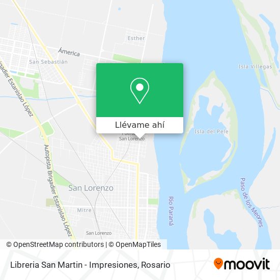 Mapa de Libreria San Martin - Impresiones