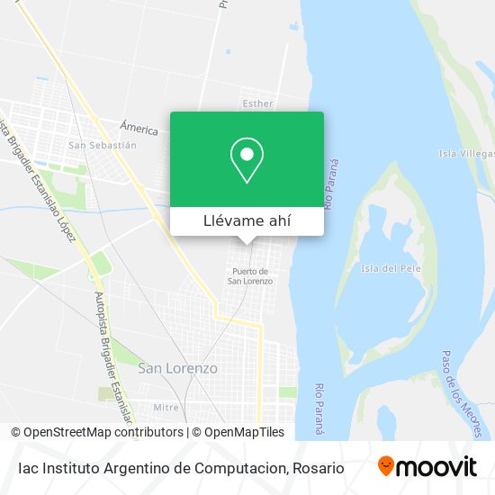 Mapa de Iac Instituto Argentino de Computacion