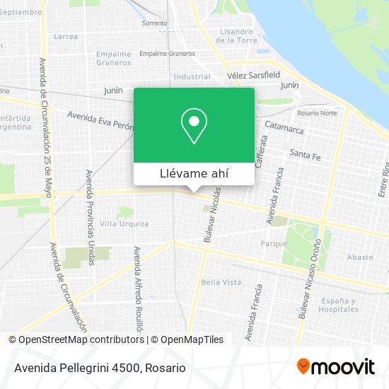Mapa de Avenida Pellegrini 4500