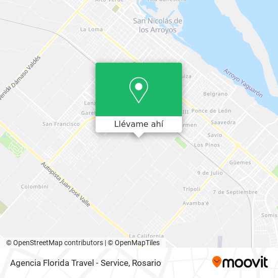 Mapa de Agencia Florida Travel - Service