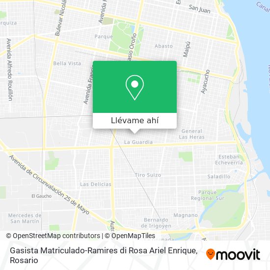 Mapa de Gasista Matriculado-Ramires di Rosa Ariel Enrique