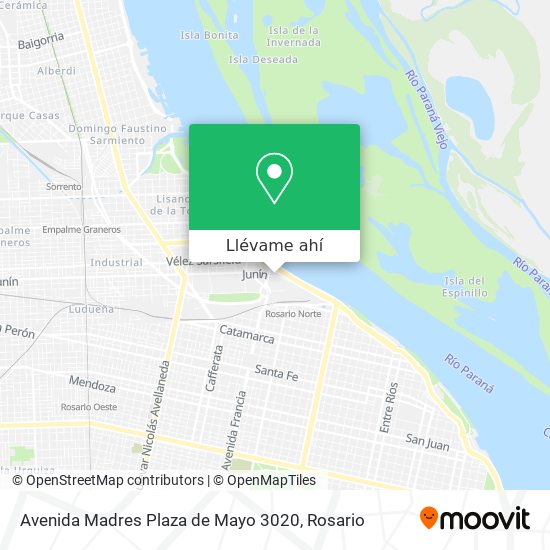 Mapa de Avenida Madres Plaza de Mayo 3020