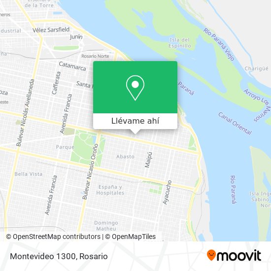 Mapa de Montevideo 1300