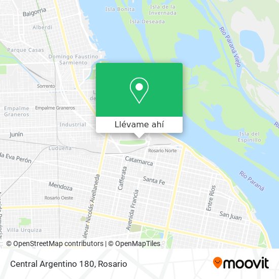 Mapa de Central Argentino 180