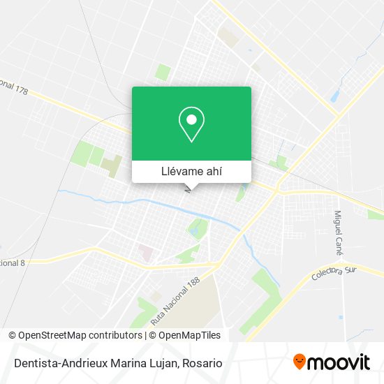 Mapa de Dentista-Andrieux Marina Lujan