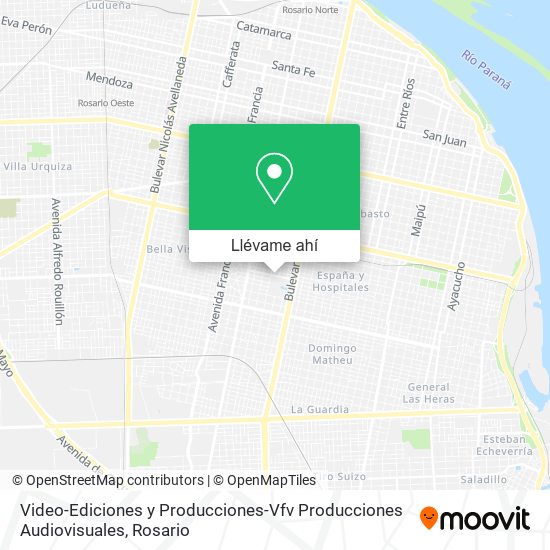 Mapa de Video-Ediciones y Producciones-Vfv Producciones Audiovisuales