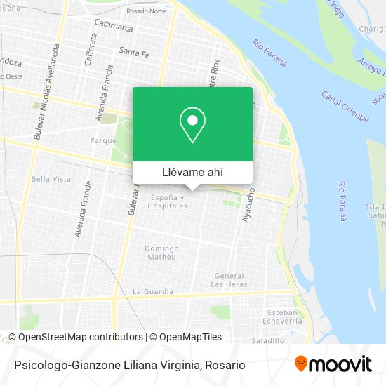Mapa de Psicologo-Gianzone Liliana Virginia